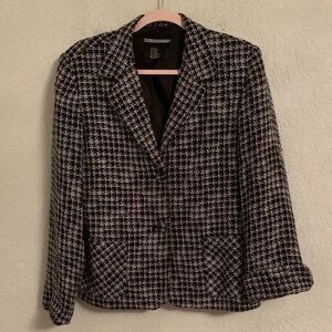 Requirements Black /White Checkered Blazer Pockets Size 16